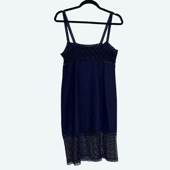 Chloé Women's Lace Detail Jacket & Dress Set Navy Blue 100%‎ Wool Size 42 - Picture 9 of 12